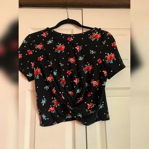 Floral Crop Top size Medium